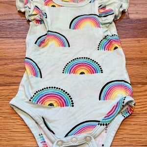 NWOT Birdie Bean Mila Ruffle Sleeve Bodysuit Onesie 3-6 Months